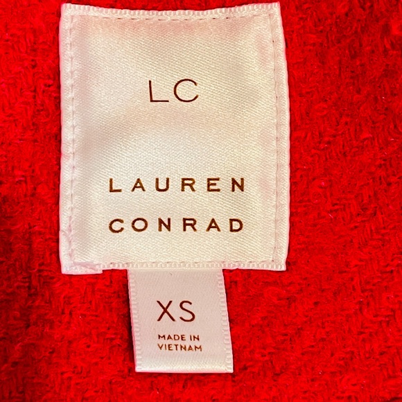 Lauren Conrad NWT XS Hot Pink Trench Coat Magenta Elle Woods Legally Blonde - Picture 5 of 5